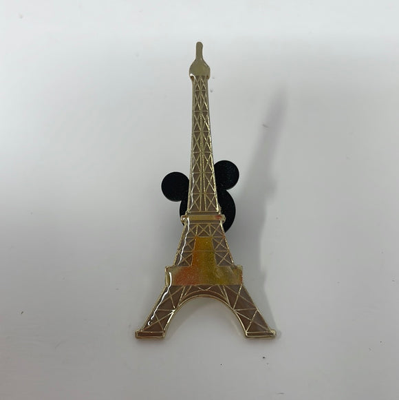 Disney Disneyland Paris France Gold Eiffel Tower Pin