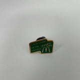 Vintage RARE McDonalds Founders Day Fast food Enamel Lapel Pin Green