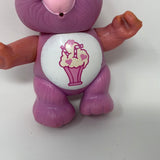 Vintage 1983 Kenner Care Bears Poseable Share Bear Figure Milkshake pink purple