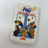 Kings Island Pin Back Button Proctor & Gamble P&G Dividend Day 1992