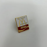 Vintage McDonald's McDonalds Lapel Pin Pinback 30 Years Coca-Cola Coke Soda Pop