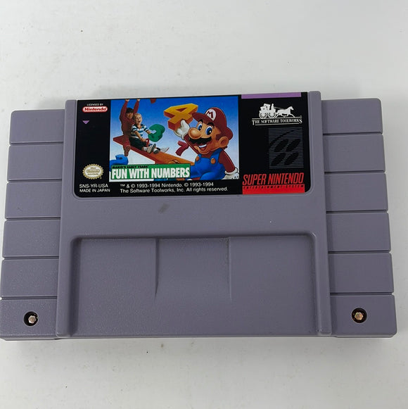 SNES Mario's Early Years Fun With Numbers