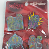 Funko Stranger Things 4 Pack Enamel Pin  Set Neon Blacklight Target Exclusive