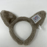 Great Wolf Lodge Wolf Headband Ears Gray and White