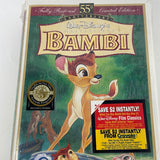 VHS Disney Bambi 55th Anniversary Limited Edition Sealed