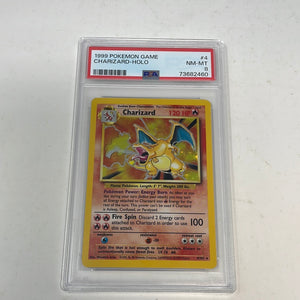 1999 Pokmon Game Holo Charizard 4/102 PSA Graded 8 NM-MT shophobbymall 1999 Pokmon Game Holo Charizard 4/102 PSA Graded 8 NM-MT shophobbymall