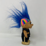 Russ Troll Doll Rocker Punk Rainbow Hair Mohawk Vintage Retro