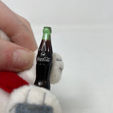 Vintage Coca-Cola Mini Beanbag Plush 4" Bear w/Coke Bottle