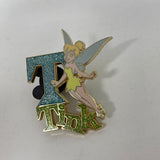 Walt Disney Tinkerbell Glittered "T" Initial Tink 2008 Official Trading Pin