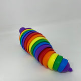 Rainbow Sensory Slug Fidget Toy