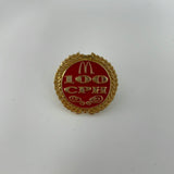 100 CPH Customers Per Hour McDonald's Pin Employee Flair Advertising Vintage