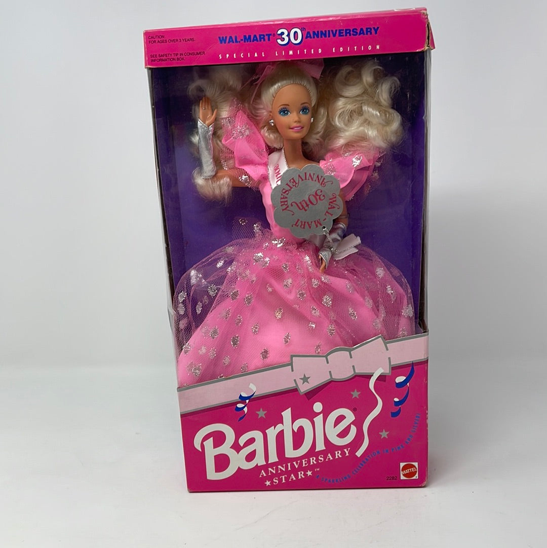 1992 Mattel Barbie Doll Walmart 30th Anniversary Star Special