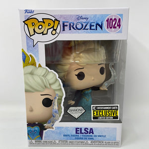 Funko Pop! Disney Frozen Diamond Collection Entertainment Earth Exclusive Elsa 1024