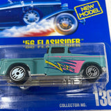 Hot Wheels 1:64 Diecast 1991 Blue Card ‘56 Flashsider #136