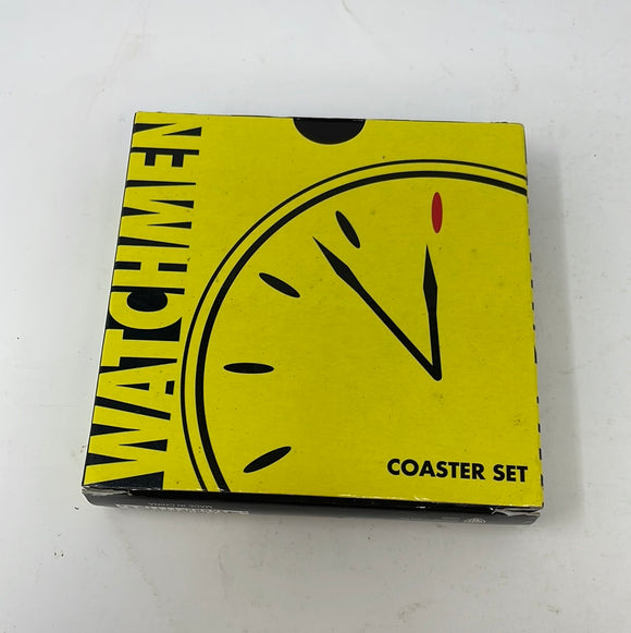 WHO WATCHES THE WATCHMEN - NECA Watchmen Coaster set - DC Comics - Alan Moore