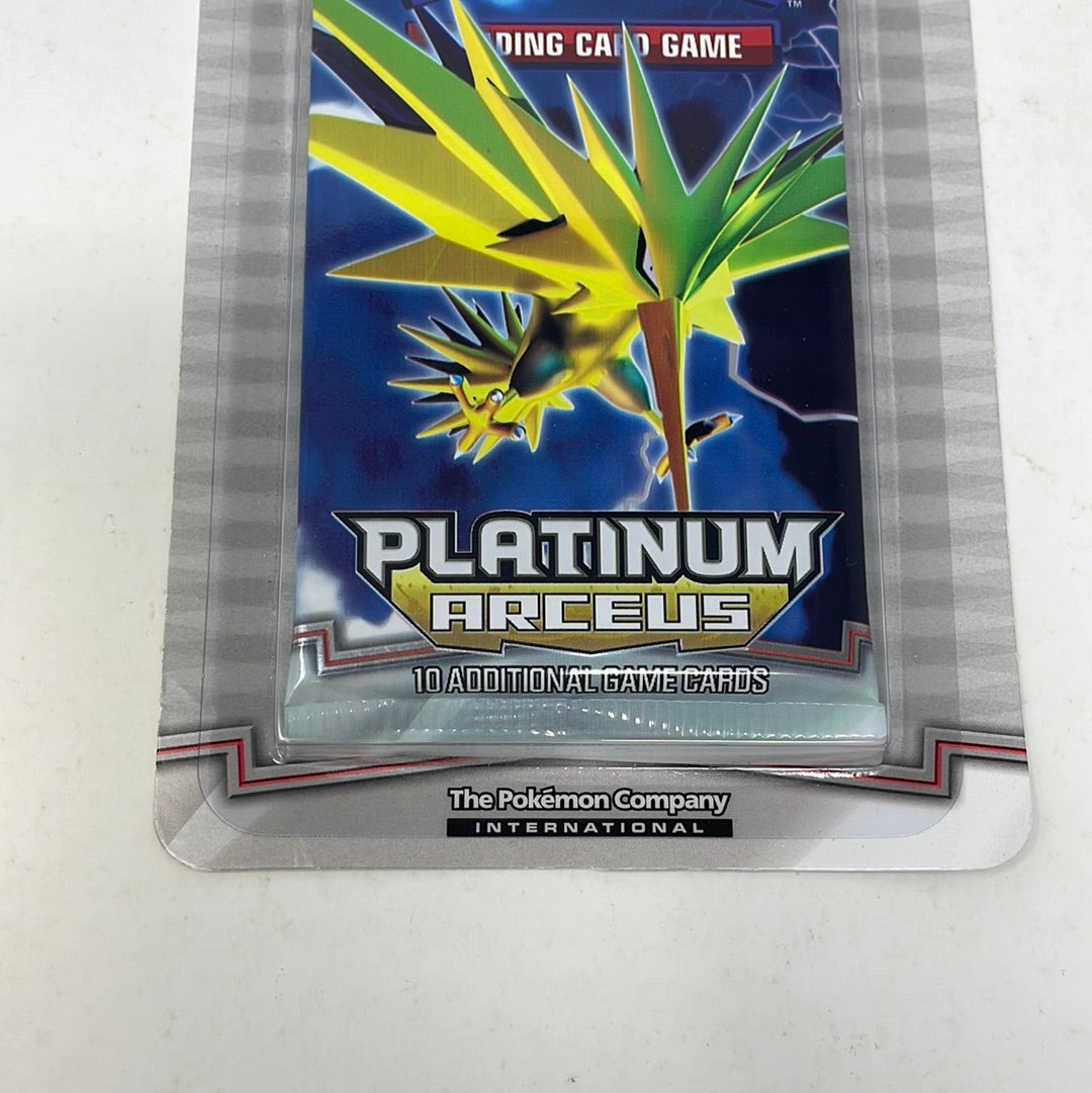 arceus platinum booster box 2009 Pokemon Platinum Arceus Booster Pack Sealed Zapdos Blister Artwor –  shophobbymall
