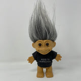 Vintage Russ Berrie Troll Doll Aged To Perfection Gray Hair 4 1/2”