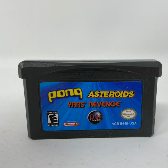 GBA Pong/Asteroids/Yars' Revenge