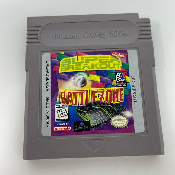 Gameboy Arcade Classics Super Breakout and Battlezone