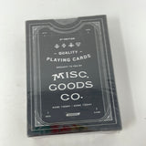 Misc. Goods Co. Black Embossed Premium Quality Playing Cards NEW