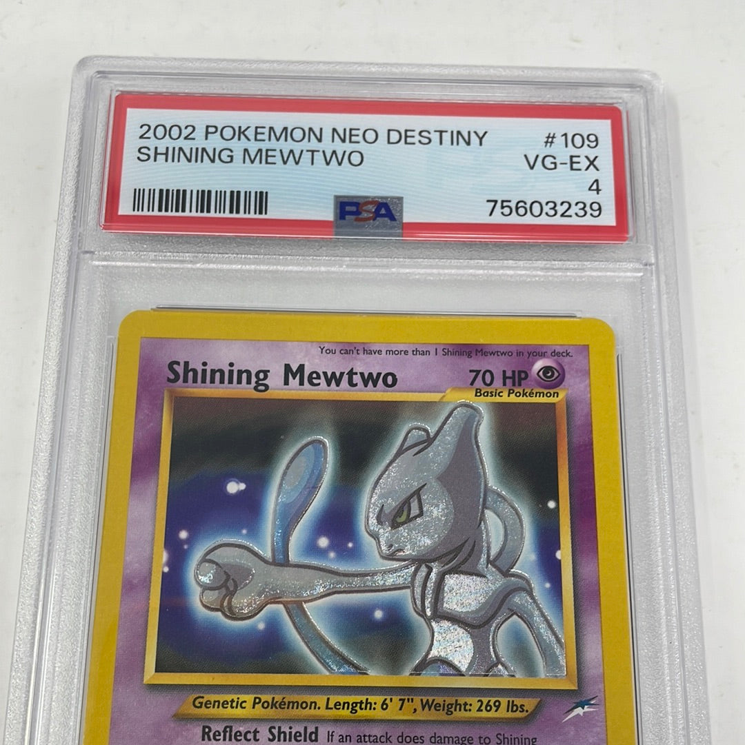  Pokemon - Shining Mewtwo (109) - Neo Destiny - Holo : Toys &  Games