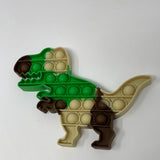 Fidget Toy Pop It Dino Dinosaur Green, Tan and Brown