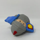 Fisher Price Little People Knight In Gray With Blue Flag, Lion Shield