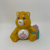 Care Bears Birthday Bear Sitting With A Present 1.75" PVC Figure Kenner 1984