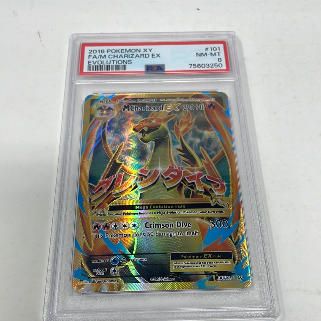 2016 Pokmon XY Full Art Mega FA/M Charizard EX Evolutions 101/108 PSA shophobbymall 2016 Pokmon XY Full Art Mega FA/M Charizard EX Evolutions 101/108 PSA shophobbymall