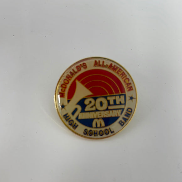 McDonald's All-American HS Band 20th Anniversary Lapel Pin