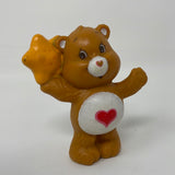 80's Toys Vintage Care Bears Tenderheart Bear with Star Figure 1984 Miniature