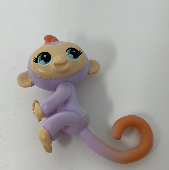 WowWee Fingerlings Bella Interactive Baby Monkey Pink W/Yellow Hair Toy  Works