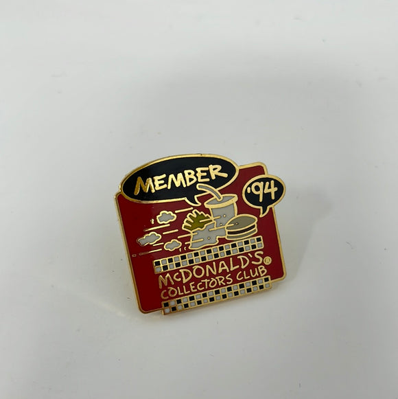McDonald’s Collectors Club Member ‘94 Enamel Pin