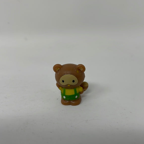 Squinkies Sanrio Hello Kitty Raccoon Yellow and Green Outfit