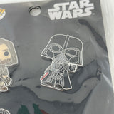 Star Wars 4PK Enamel Pin Set Obi Wan Darth Lucas Films Disney New