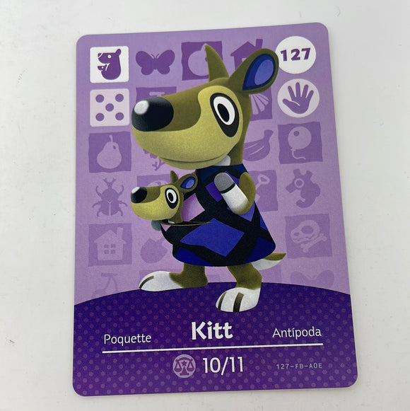 Animal Crossing Amiibo Cards Kitt 127