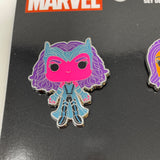 NEW/Funko Marvel 4pc Enamel Pin Set - Wanda, Kate Bishop, Cap (Wilson), Loki