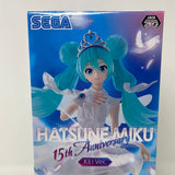 Sega Hatsune Miku 15th Anniversary KEI Ver. SPM Super Premium Figure