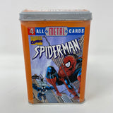 MARVEL COMICS 1996 SPIDER-MAN 4 ALL METAL CARDS FACTORY SEALED COLLECTORS TIN