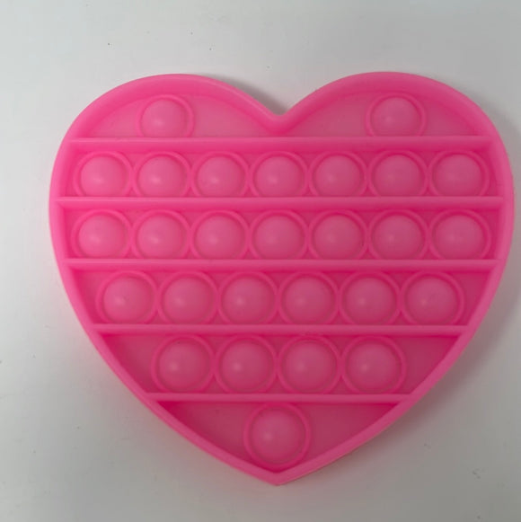 Pop It Fidget Toy Pink Heart