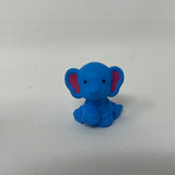 Twozies miniature baby elephant trunk smile blue toy figure