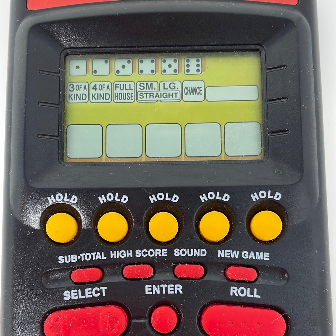 Yahtzee electronic handheld game deals milton bradley