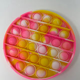 Pop It Circle Shape White, Pink and Yellow