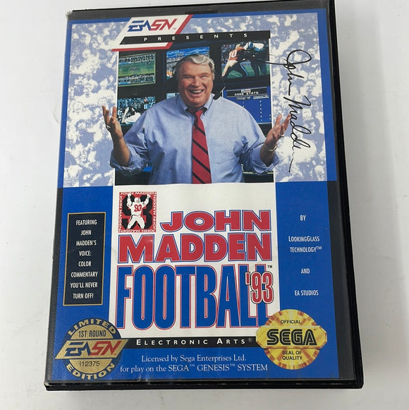 Genesis John Madden Football 93 CIB