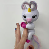 Fingerlings Interactive Baby Unicorn Gigi White Rainbow Mane By Wowwee Works