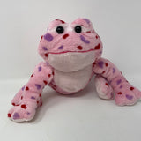 Webkinz Love Frog Stuffed Animal Pink Frog Plush with hearts NO CODE