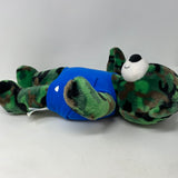 Build A Bear Teddy Bear BAB Plush 17" Green Camouflage Camo Stuffed Animal Toy