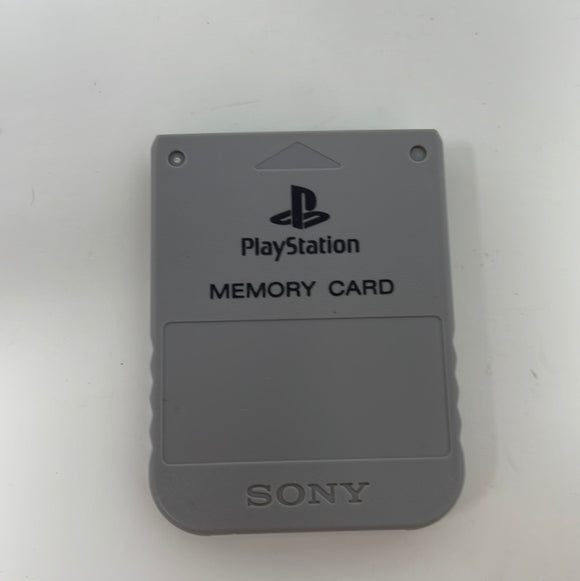 Sony PS1 Grey Memory Card OEM