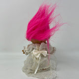 Vintage Russ Troll Bride Doll, Troll Wedding, Vintage Russ Troll Doll 5-inches