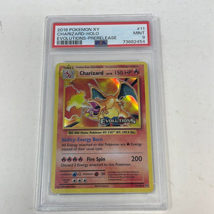 2016 Pokmon XY Holo Charizard 11/108 Evolutions Pre-Release PSA 9 Min shophobbymall 2016 Pokmon XY Holo Charizard 11/108 Evolutions Pre-Release PSA 9 Min shophobbymall